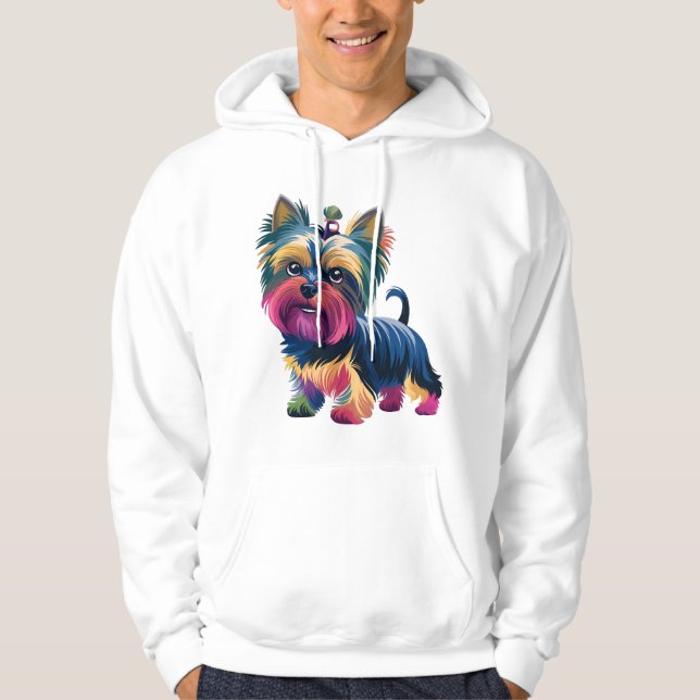 Städtischer Graffiti-Hund Hoodie (Vorderseite)