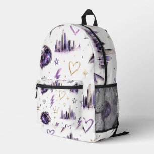 Städtischer Graffiti-Kosmischer Kritzel Bedruckter Rucksack