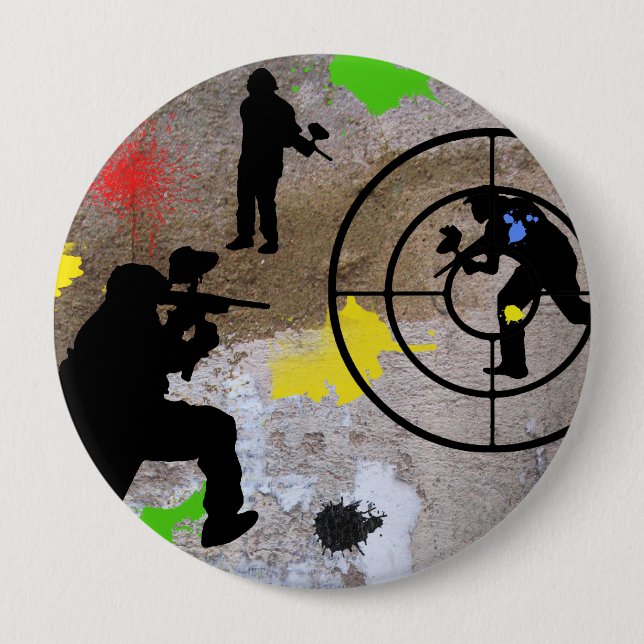 Städtischer GuerillaPaintball Button (Vorderseite)