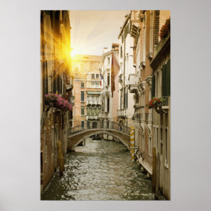 Städtischer Kanal Poster