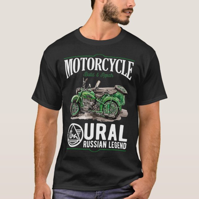 Städtischer Motorrad Offroad-Motorradfahrer T-Shirt (Vorderseite)