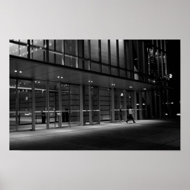 Städtischer Nachtspaziergang in Tokio - Fotografie Poster (Vorne)