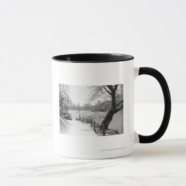 Städtischer Park mit ruhigem See Tasse (Rechts)