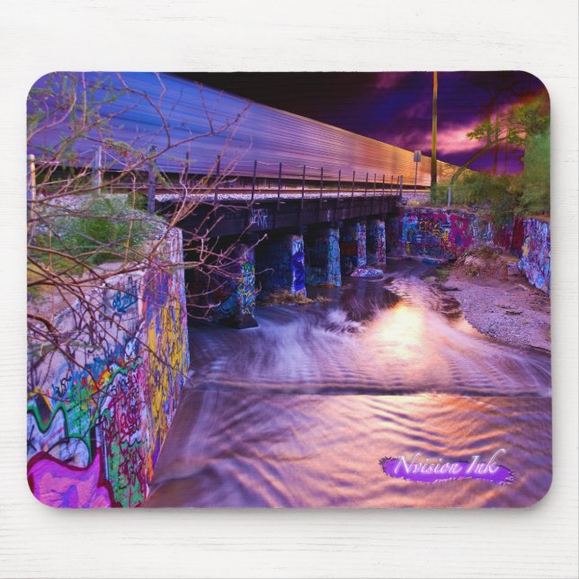 Städtischer Sonnenuntergang Mousepad (Vorne)