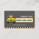 Städtischer Taxifahrer Chauffeur - Gelbe Hülle Visitenkarte (Rückseite)