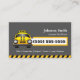 Städtischer Taxifahrer Chauffeur - Gelbe Hülle Visitenkarte (Vorderseite)