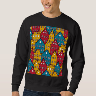 Städtisches abstrakt: Vintages Stadtbild Sweatshirt