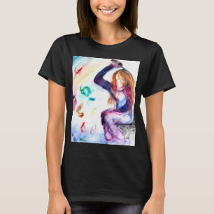 Städtisches Anglerleben - Essen Schlaf Fisch Wiede T-Shirt