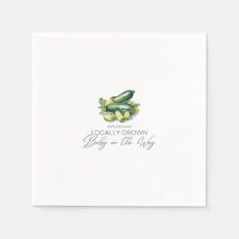 Städtisches Baby unterwegs - Zucchini - Green Serviette