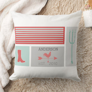 Städtisches Bauernmuster Kissen