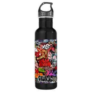 Städtisches dynamisches Straßenkunst Trinkflasche