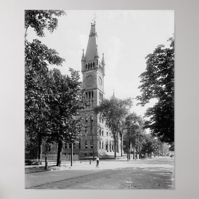 Städtisches Gebäude Scranton Pa. Poster (Vorne)