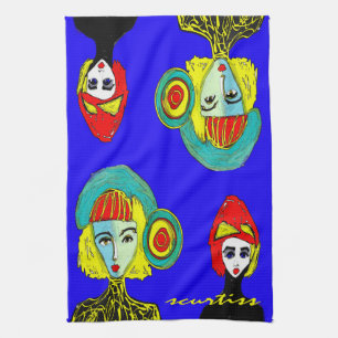 Städtisches Gesichts-Geschirrtuch Küchentuch