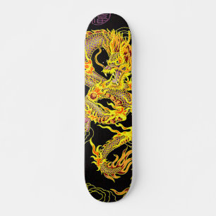 Städtisches Gold Dragon Mystic Element Custom Pro  Skateboard