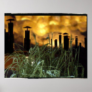 städtisches Gras Poster