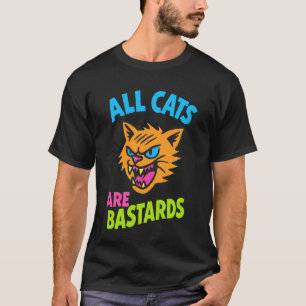 Städtisches Katzenportrait Wilde Katzenkunst T-Shirt
