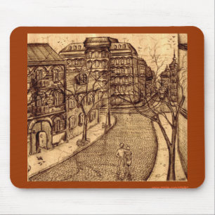 Städtisches mousepad grafische Kunst Odessa-Stadt