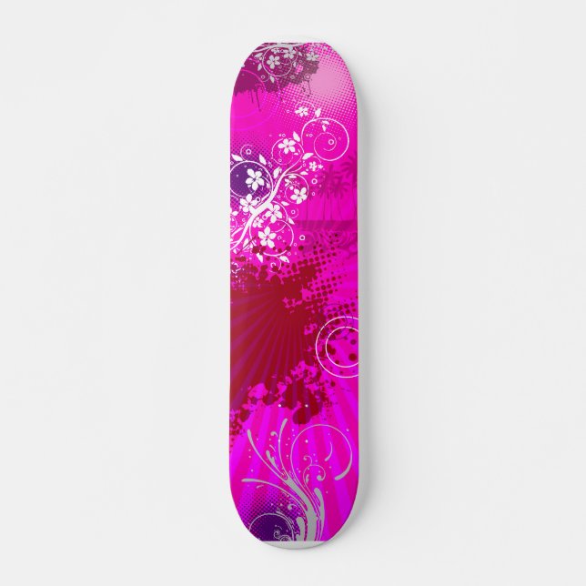 Städtisches Schmutz-Rosa Skateboard (Vorne)
