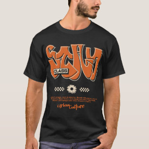 Städtisches Streetwear Grafik T-Shirt   Trendiges 