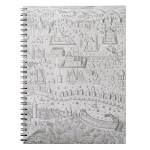 Stadtkarte von Konstantinopele, die Türkei, c.165 Notizblock