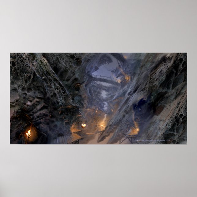 Stadtkonzept von Goblin - Brücken Poster (Vorne)