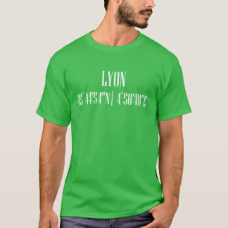 Stadtkoordinaten Lyon lustig T-Shirt