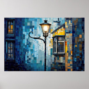 Stadtlandschaft Art Deco Paint Mosaik Poster