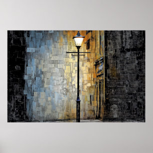 Stadtlandschaft Art Deco Paint Mosaik Poster