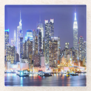 Stadtlandschaft Glasuntersetzer