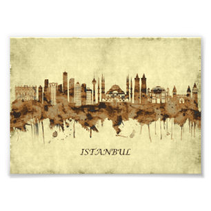 Stadtlandschaft Istanbul Türkei Fotodruck