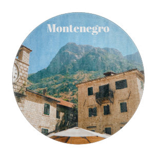 Stadtlandschaft von Montenegro Schneidebrett