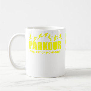 Stadtlandschafts-Explorer-Bekleidung Parkour-Kleid Kaffeetasse
