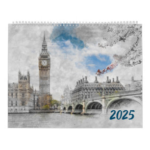 Stadtlandschaftskizzen Kalender 2025