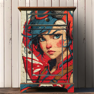 Städtliche Anime-Straßenkunst Graffiti-Ziegel-Up Seidenpapier
