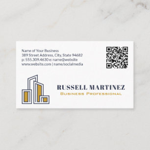 Stadtlogo   Real Anwesen   QR Code Business Card Visitenkarte