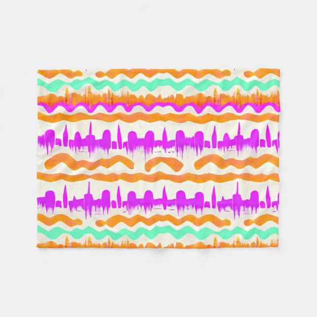 Stadtmauer Rosa Stadtmauer Graffiti Street Art Pat Fleecedecke (Vorderseite (Horizontal))