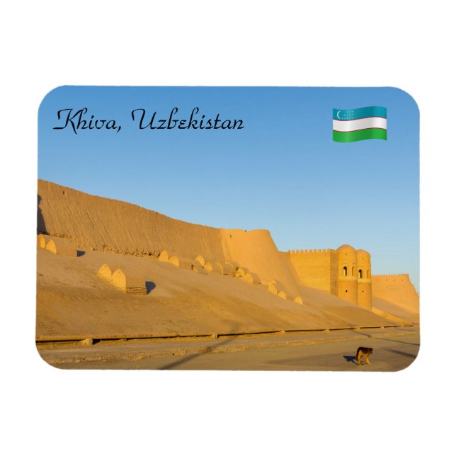 Stadtmauer von Chiwa - Usbekistan Magnet (Horizontal)