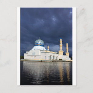 Stadtmoschee Kota Kinabalu Borneo Postkarte