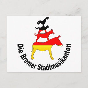 Stadtmusiker von Bremen Postkarte
