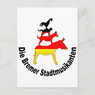 Stadtmusiker von Bremen Postkarte