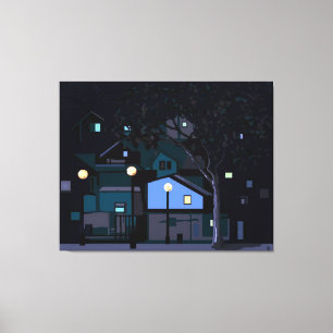 Stadtnächte Leinwanddruck