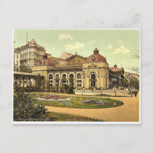 Stadtpark, Carlsbad, Böhmen, Österreich-Ungarn-Kla Postkarte