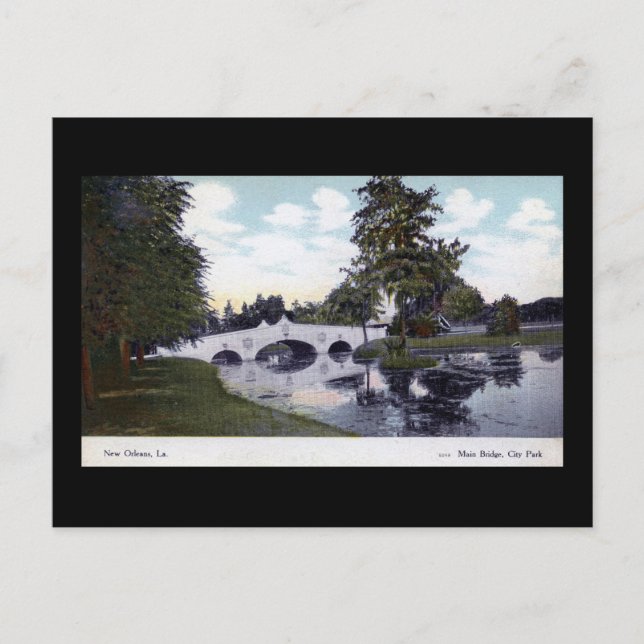 Stadtpark, New Orleans, Louisiana 1912 Vintag Postkarte (Vorderseite)