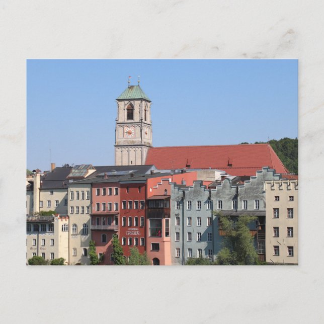 Stadtpfarrkirche St. Jakob von Innbrücke Postkarte (Vorderseite)