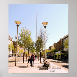 Stadtplakat von Dublin Poster
