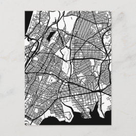 Stadtplan Bronx USA Postkarte