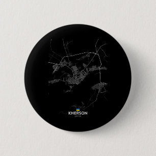 Stadtplan Cherson Ukraine Reise Souvenir Heimatsta Button