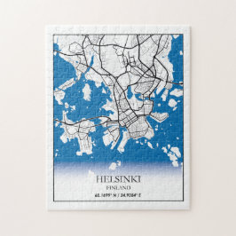 Stadtplan Helsinki Finnland Koordinaten Reise Puzzle
