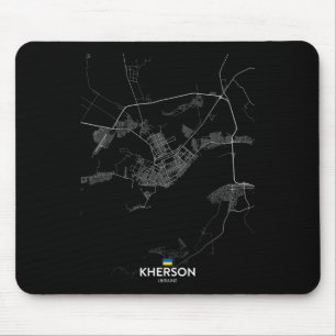 Stadtplan Kherson Ukraine Reise Souvenir Heimatsta Mousepad
