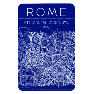 Stadtplan-Magnet Rom Blueprint Magnet